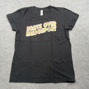 Lights Over Bridgeport Shirt Womens XL Black Graphic American Apparel Tee Merch